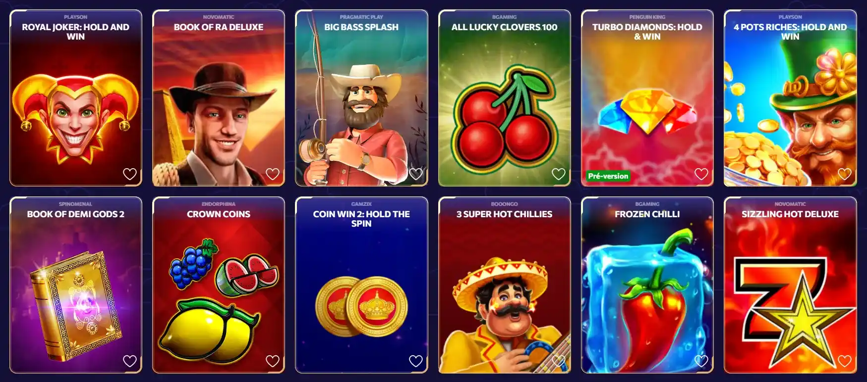 toutes les machines à sous Winairlines Casino