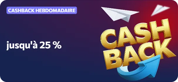 promotion cashback 25 pour cent Winairlines Casino